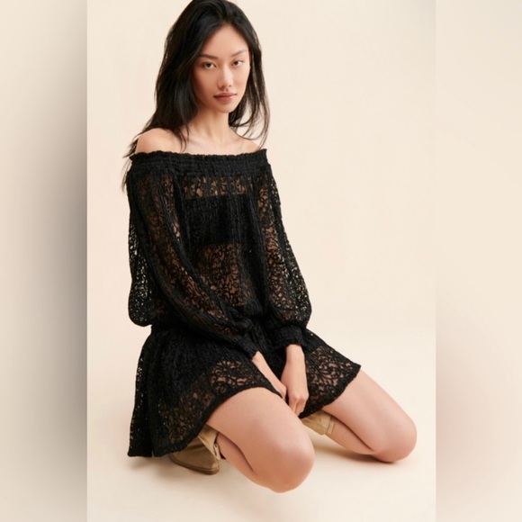 New Free People Carina Meadow Lace Mini Dress Size S - Picture 4 of 15